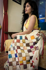 Load image into Gallery viewer, Baul Applique on Khadi - White