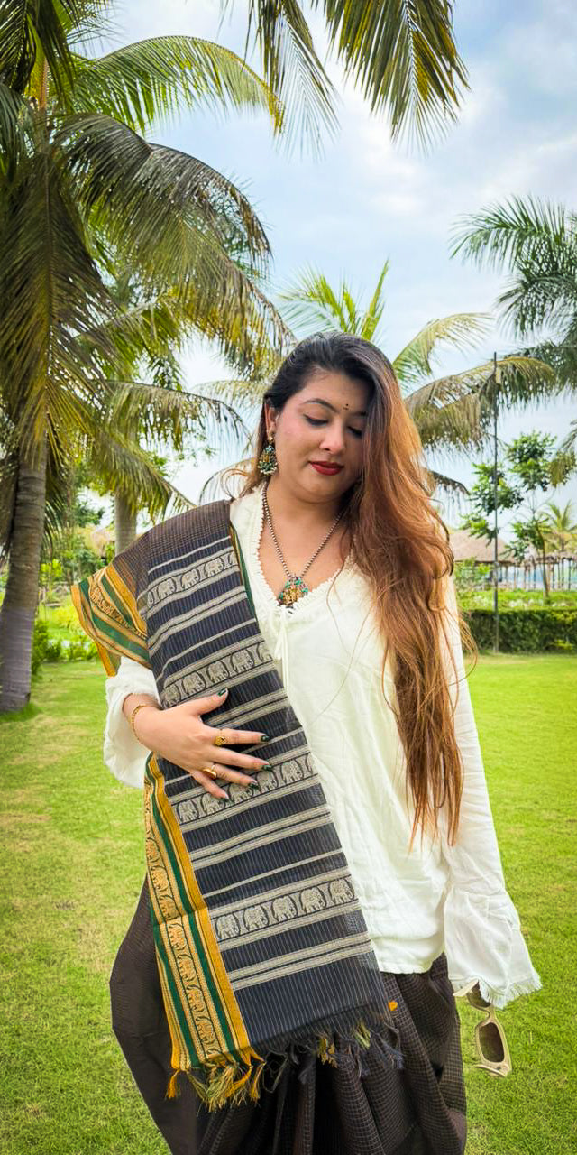 Chettinad cotton black