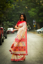 Load image into Gallery viewer, Assam Saree Red Square
