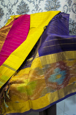 Load image into Gallery viewer, Checks Mangalgiri - Yellow Purple
