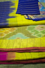 Load image into Gallery viewer, Checks Mangalgiri - Yellow Purple
