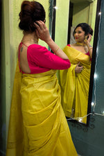 Load image into Gallery viewer, Maheshwari Pastel Yellow
