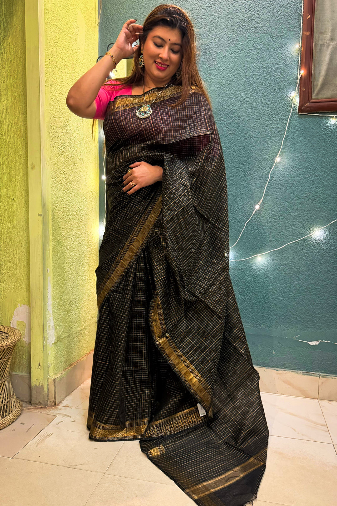 Maheshwari Black