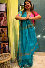 Load image into Gallery viewer, Maheshwari Light Teal
