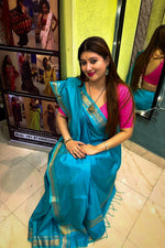 Load image into Gallery viewer, Maheshwari Light Teal
