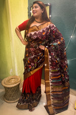Load image into Gallery viewer, Chanderi Batik - Red Chocolate
