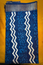 Load image into Gallery viewer, Semi-linen Chanderi Indigo
