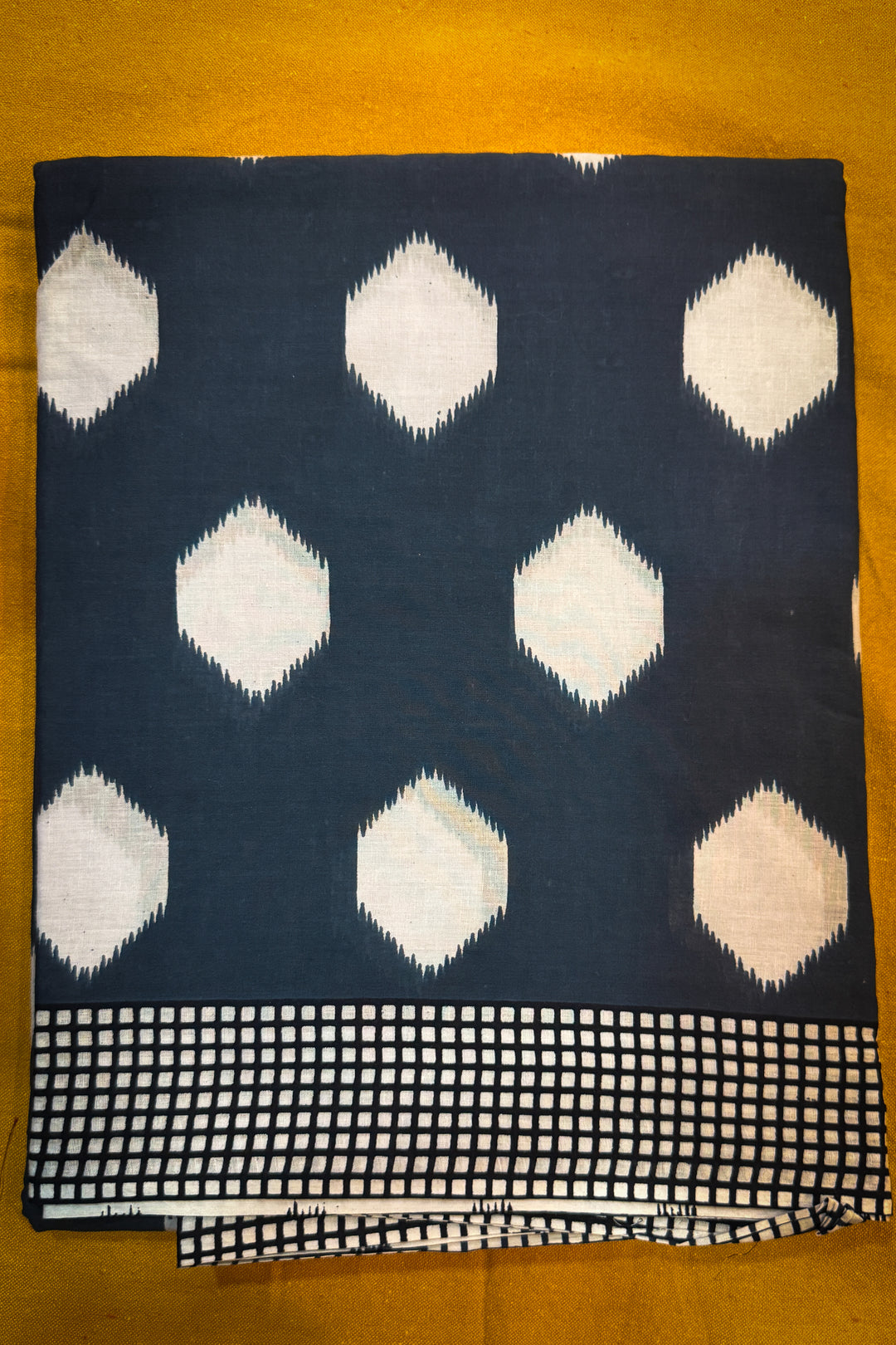 Cotton Printed Gray Geometric