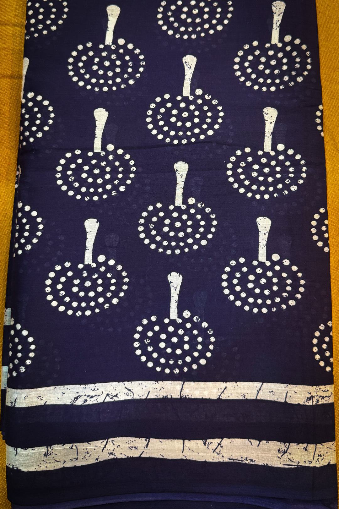 Cotton Printed Indigo Tree