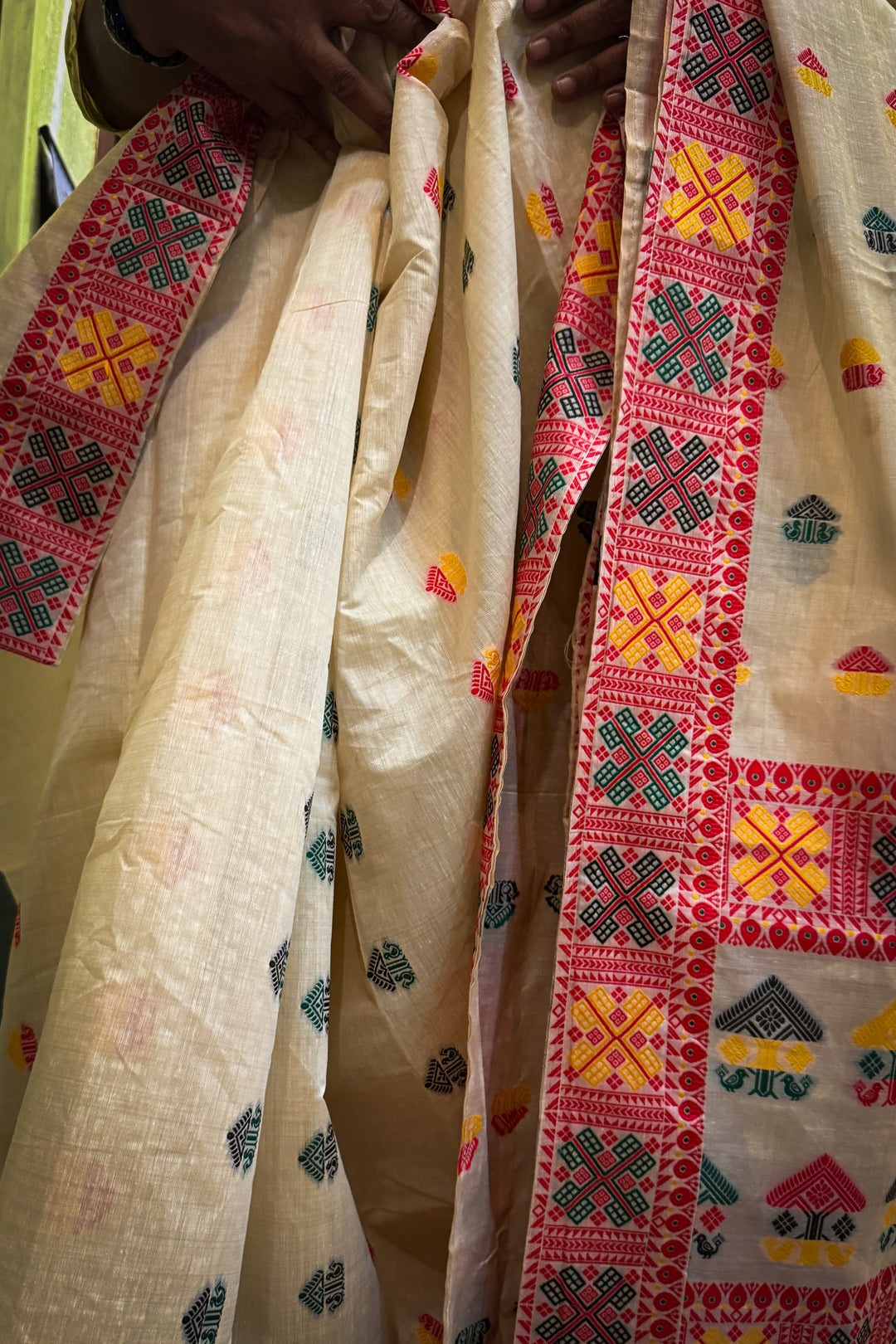 Assam Saree Multicolour Dola