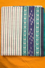 Load image into Gallery viewer, Dhonekhali Taant - Green and Blue Stripes
