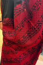 Load image into Gallery viewer, Manipuri Cotton Handloom - Red Black

