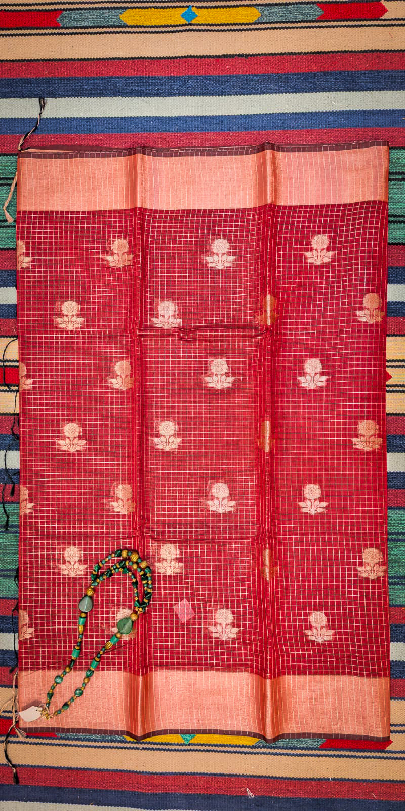 Checks Banarasi Red