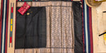 Load image into Gallery viewer, Banarasi Black Plain with Border
