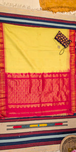 Load image into Gallery viewer, Pink and yellow cotton gadwal
