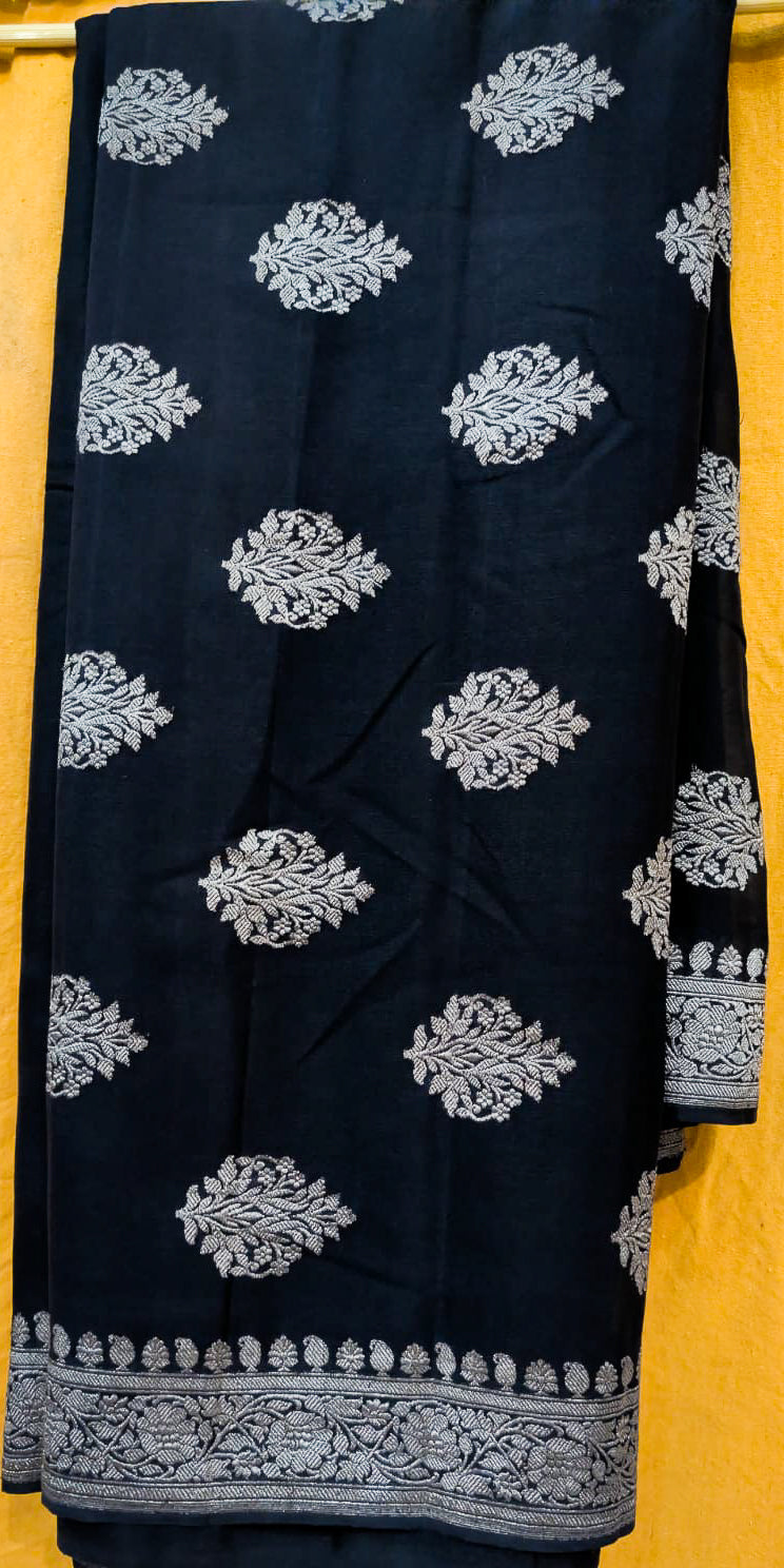 Khaddi Georgette Black