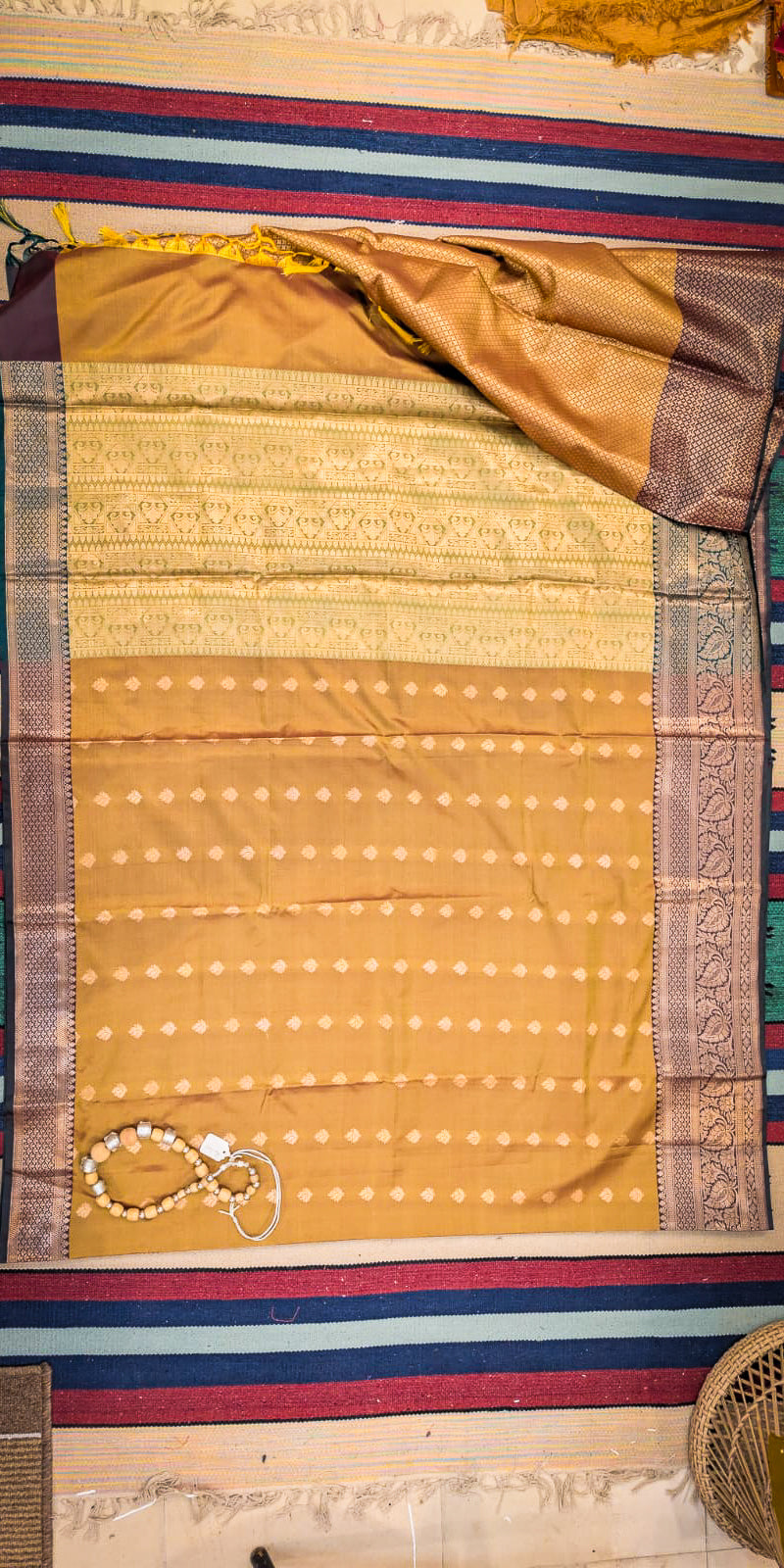 Loom Cotton Banarasi Orange