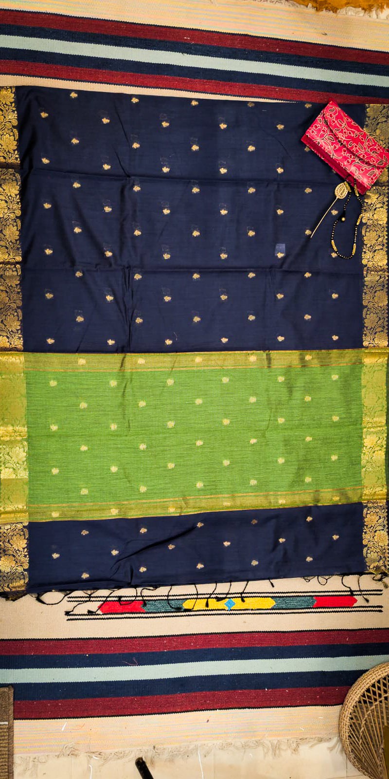 Banarasi Blue Green