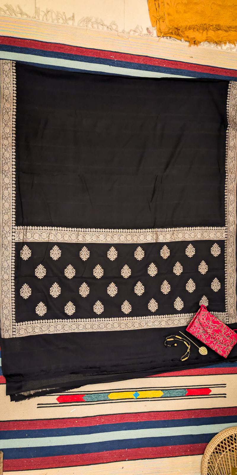Khaddi Georgette Black