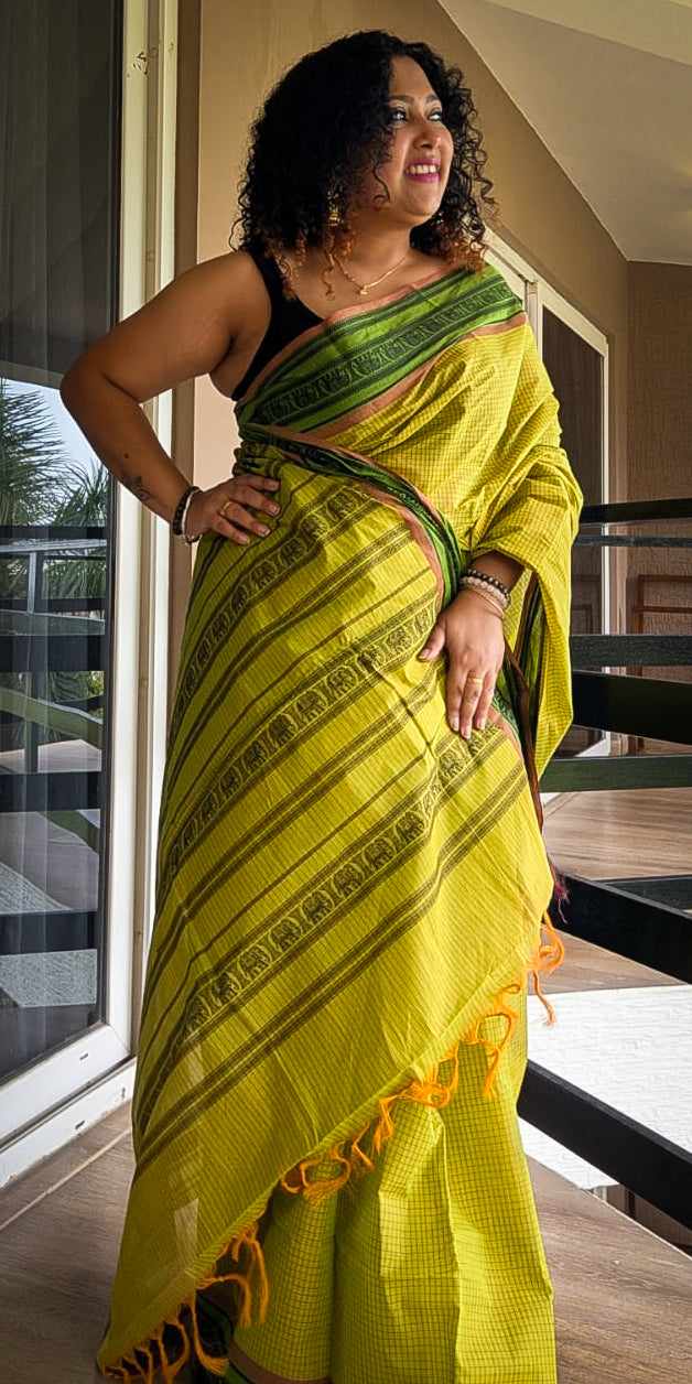 Chettinad cotton   green