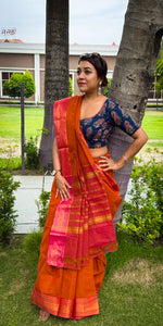 Load image into Gallery viewer, Chettinad Cotton - Orange
