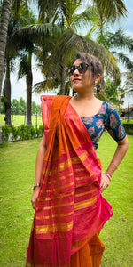 Load image into Gallery viewer, Chettinad Cotton - Orange

