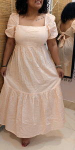 Load image into Gallery viewer, Orange Backless Sundress
