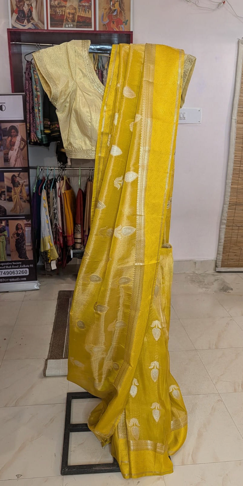 Yellow Benarasi Tissue