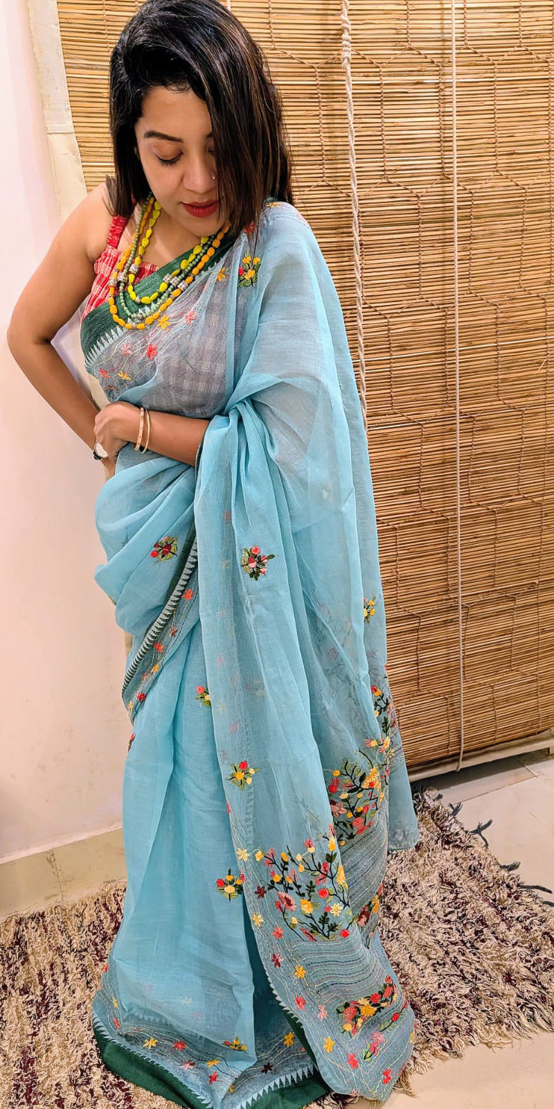 Sea Green Cotton Lambani