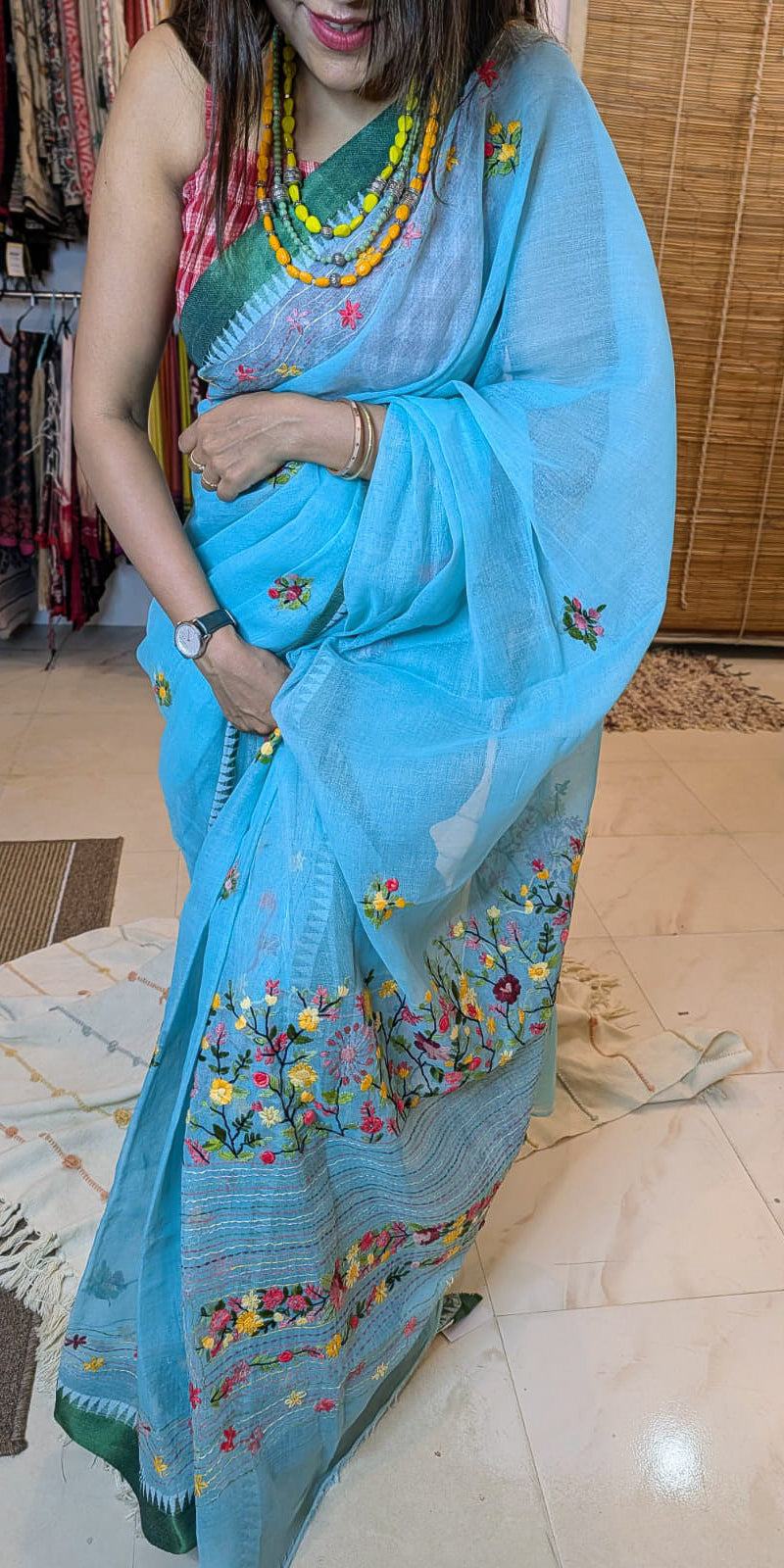 Sea Green Cotton Lambani
