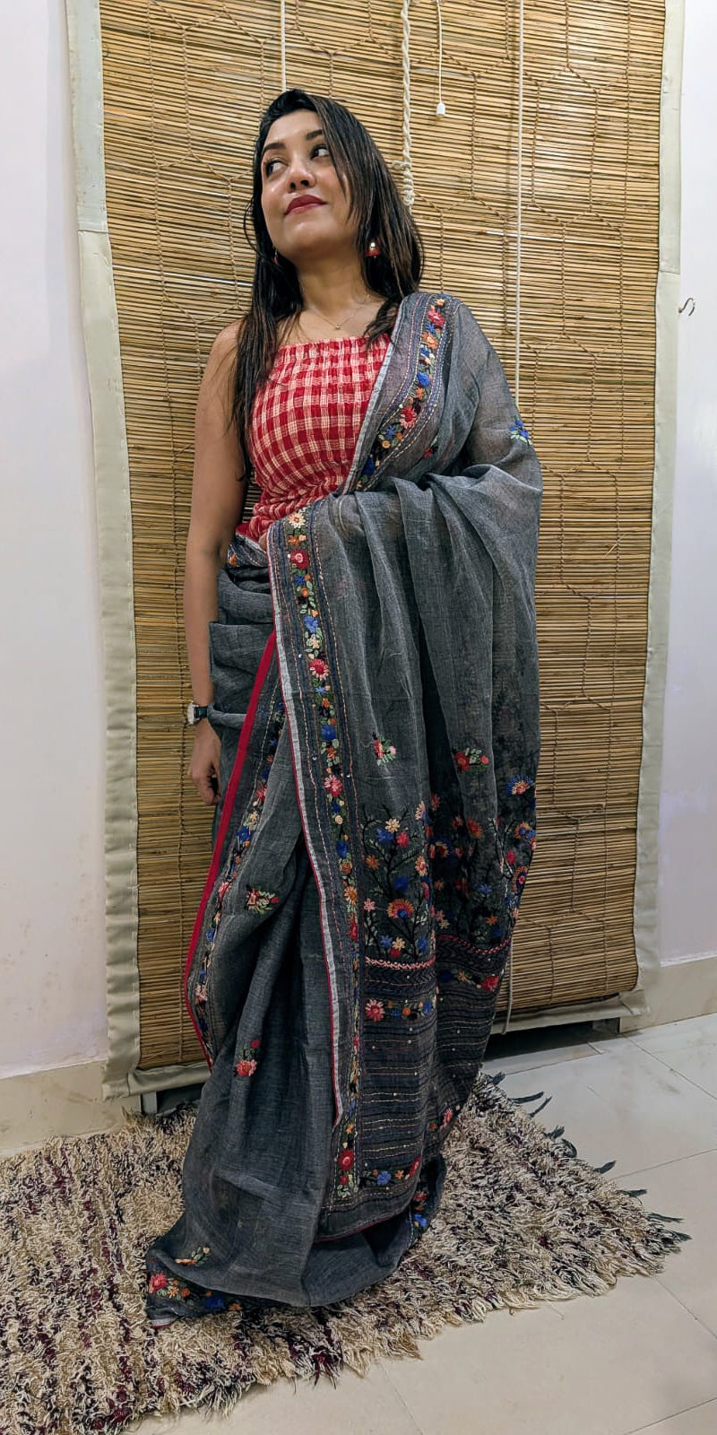 Gray Cotton Lambani
