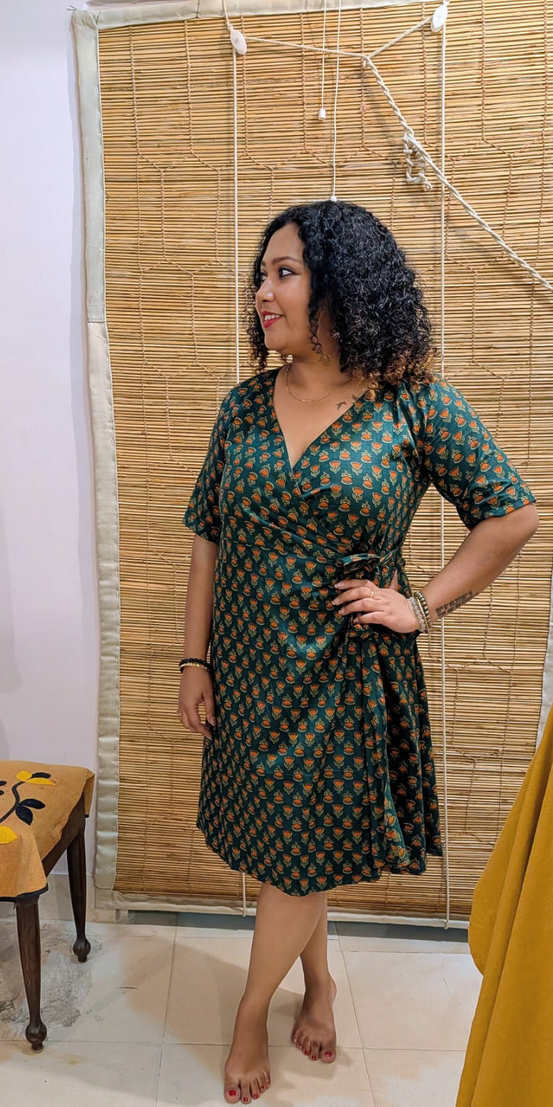 Wrap Dress Green