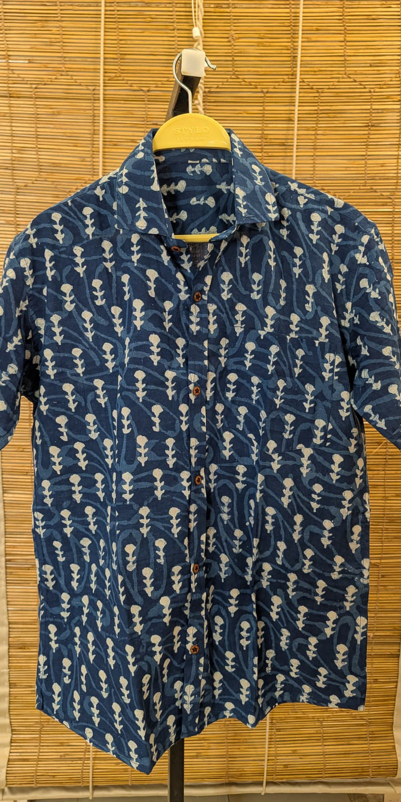 Men's Half Shirt Blue Saplings