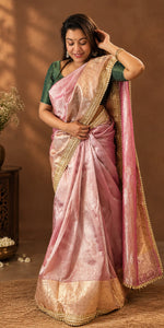 Load image into Gallery viewer, Pink Benarasi Tissue

