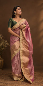 Load image into Gallery viewer, Pink Benarasi Tissue
