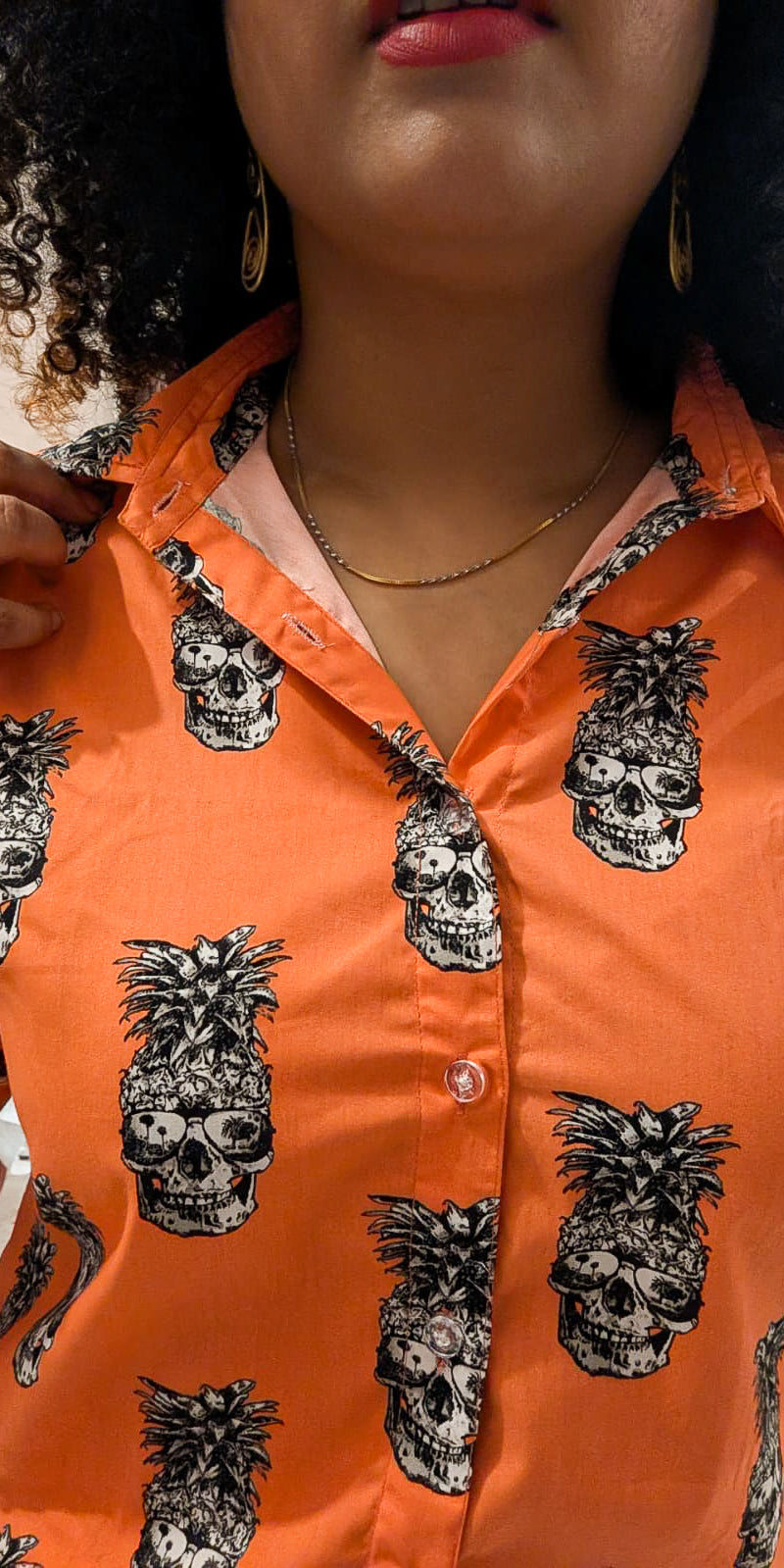 Quirky skull women's shirt