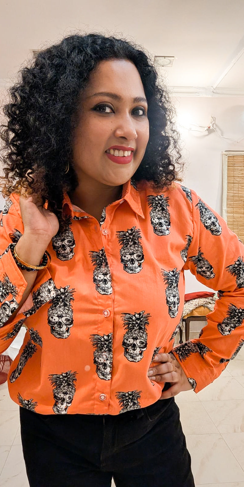 Quirky Skull Women's Shirt
