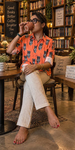 Load image into Gallery viewer, Quirky Skull Women's Shirt
